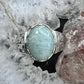 Carolyn Pollack Sterling Silver Oval Amazonite Engraved Band Ring For Women