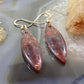 Sterling Silver Marquise River Jasper Slab Dangle Earrings For Women #138