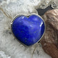 Sterling Silver Southwestern Style Lapis Heart Ring For Women