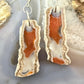 Sterling Silver Agate Slab Dangle Earrings For Women #406