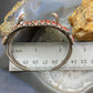 Vintage Signed Native American Sterling Silver Coral Watch Bracelet For Women