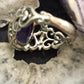 Carolyn Pollack Sterling Silver Oval Amethyst Dome Ring Size 8.25 For Women