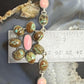 Sterling Silver Southwestern Style Turquoise &Pink Conch Cluster 21" Necklace For Women