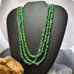 Vintage Native American 3 Strands Natural Turquoise Heishi Necklace For Women