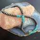 Southwestern Style Turquoise & 8mm Copper Navajo Pearl Saucer 18"-20" Necklace For Women