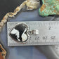 Sterling Silver Southwestern Style White Buffalo Decorated Heart Pendant For Women