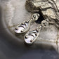 Carolyn Pollack Sterling Silver Mother of Pearl Decorated Dangle Earrings For Women