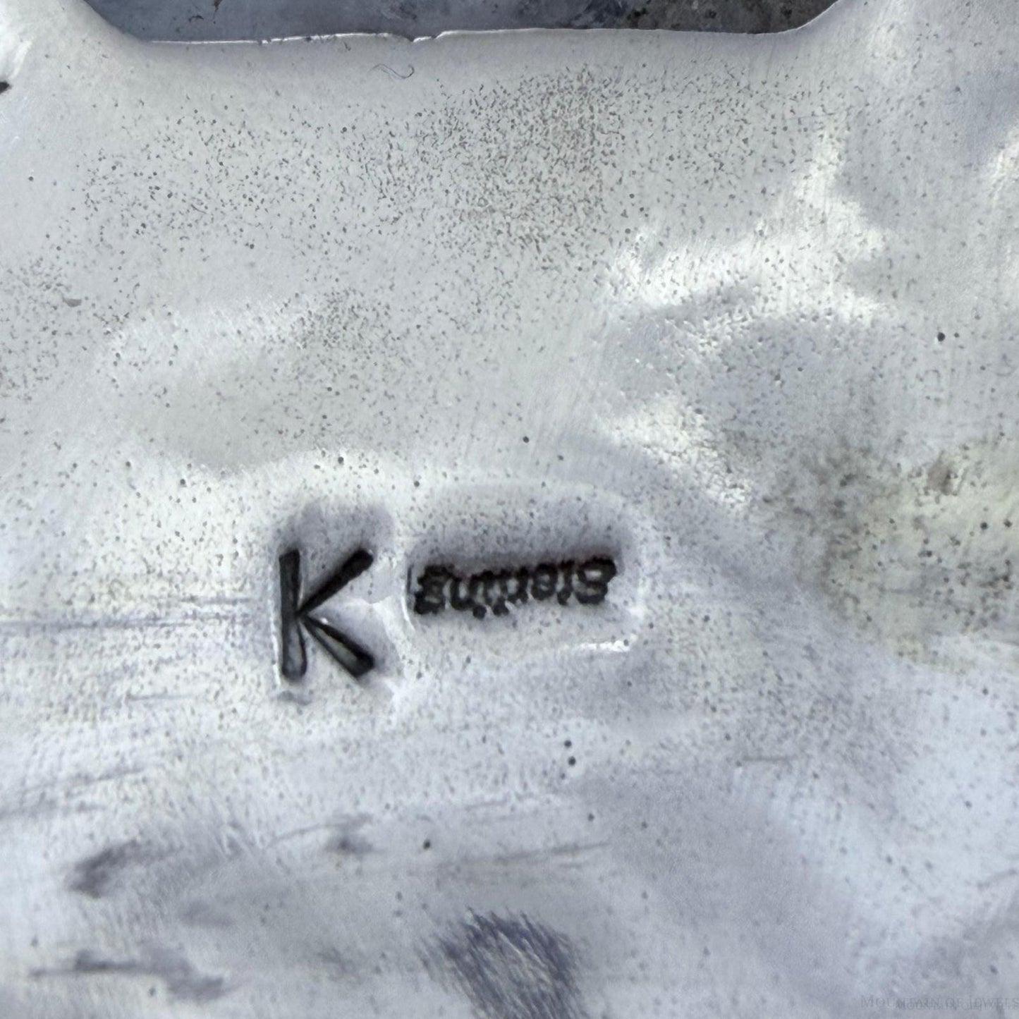 Emerson Kinsel Native American Sterling Silver Heavy Horse Belt Buckle For Men