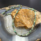 Sterling Silver 4mm Faceted Hubei Turquoise Beads 18" Necklace For Women