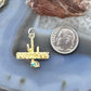 14K Yellow Gold Arizona Cactus with Small Turquoise Charm