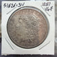 1887 US 90% Morgan Silver Dollar VG-F #51626-3U