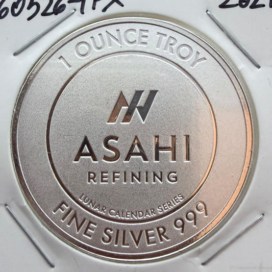 2024 1 Troy Ounce .999 Fine Silver Year of the Dragon Asahi Refining #60526-1PX