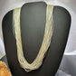 Vintage Sterling Silver 99 Strand Liquid Silver 28" Necklace For Women