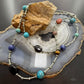 Carolyn Pollack Sterling Silver Cylinder, Beads and Multistone 34" Necklace For Women