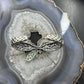 Carolyn Pollack Sterling Silver Multi Gemstone Dragonfly Decorated Hinged Cuff Bracelet