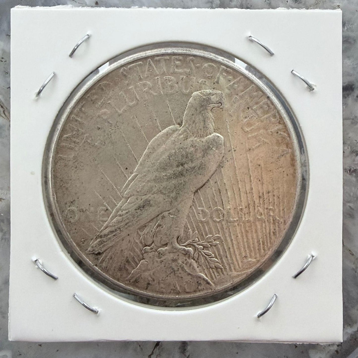 1923-S US 90% Peace Silver Dollar VG-F #20226-3GE