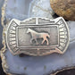 Emerson Kinsel Native American Sterling Silver Overlay Horse Belt Buckle For Men