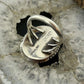 Robert Shakey Native American Sterling Silver Oval Spiny Oyster Decorated Ring Size 9 For Women