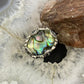 Carolyn Pollack Sterling Oval Abalone & Crystal Quartz Doublet Ring For Women