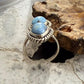 Sterling Silver Southwestern Style 2 Golden Hill Turquoise Ring Size 6 For Women