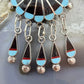 Abel Soseeah Native American Sterling Silver Zuni Inlay Sunface Pendant/Brooch For Women