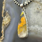 Sterling Silver Southwestern Style Teardrop Bumblebee Jasper Decorated Pendant For Women