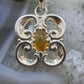 Carolyn Pollack Sterling Silver Faceted Marquise Citrine Enhancer Pendant For Women