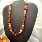 Carolyn Pollack Sterling Silver Carnelian & Fresh Water Pearl Beads 22"-26" Necklace