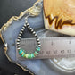 Sterling Silver Navajo Pearl Southwester Style & Turquoise Bead Hoop Earrings For Women