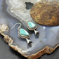 Sterling Silver Southwestern Style Turquoise Squash Blossom Dangle Earrings For Women #2
