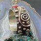 Delbert Secatero Rosarita Stones Decorated Sterling Silver Bracelet For Women
