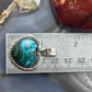Sterling Silver Southwestern Style Azurite Malachite Decorated Heart Pendant For Women