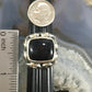 Carolyn Pollack Sterling Silver Rectangle Onyx Decorated Ring Size 6.25 and 8 For Women