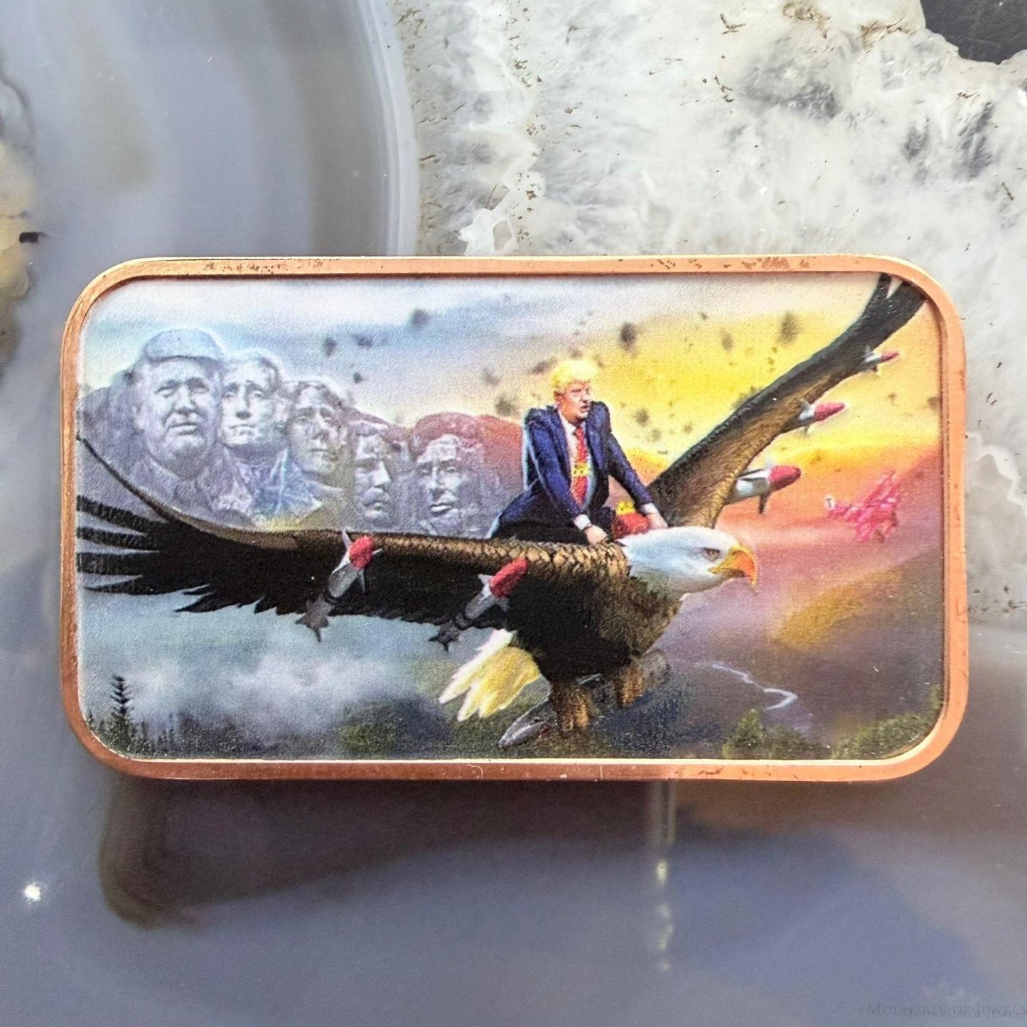 New Tube of 20 One AVDP Ounce .999 Fine Colord Copper Flying President Bars Mint