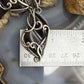 Carolyn Pollack Sterling Silver Onyx Swirl Decorated 22" Necklace For Women