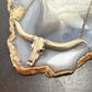 Carolyn Pollack Sterling Silver Longhorn Skull On Chain Link Necklace For Women