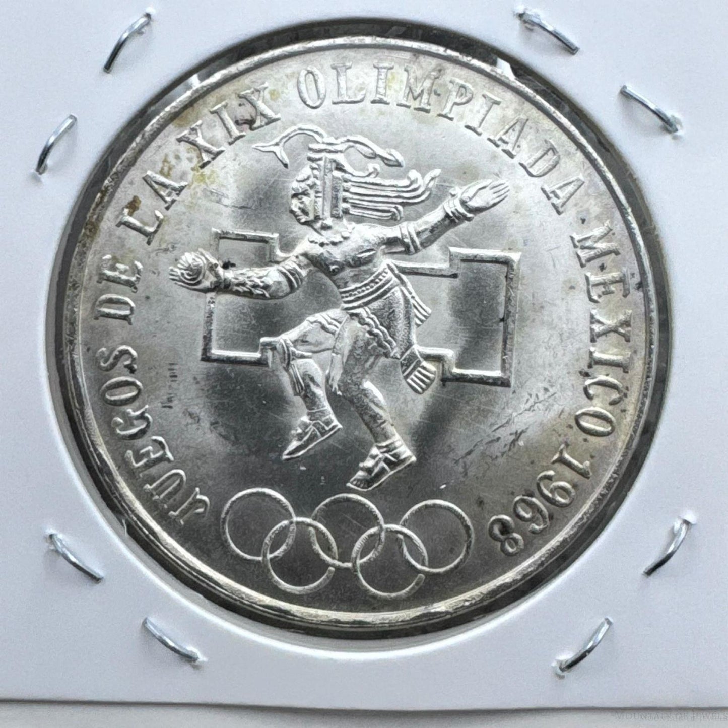 1968 Mexico 72% Silver Olympic Games 25 Pesos #61425-3U