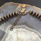 Southwestern Style 8mm Copper Navajo Pearl Saucer & Turquoise 18"-20" Necklace