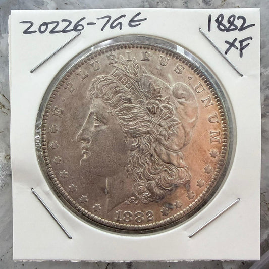 1882 US 90% Morgan Silver Dollar XF #20226-7GE