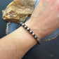 Copper 8mm Navajo Pearl Beads 6.75" Bracelet For Women