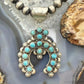 Sterling Silver Southwestern Style Multi Turquoise Decorated Naja Pendant For Women
