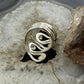 Sterling Silver Modern Swirl Looped Band Fashion Ring For Women, Taxco Mexico