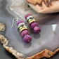 Tommy & Rosita Singer Sterling Silver Charoite Bead Dangle Earrings For Women