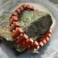 Carolyn Pollack Sterling Silver Rectangle Red Jasper Stretch Bracelet For Women