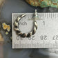 Sterling Silver Twisted Half Huggie Hoop Earrings For Women