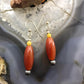 Carolyn Pollack Sterling Silver Faceted Yellow Jasper & Carnelian Bead Dangle Earrings For Women