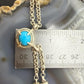 Carolyn Pollack Sterling Silver Turquoise on 16.5" Double Link Chain Necklace For Women
