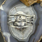 Sterling Silver Southwestern Style Large Oval Variscite Decorated Bracelet For Women #1