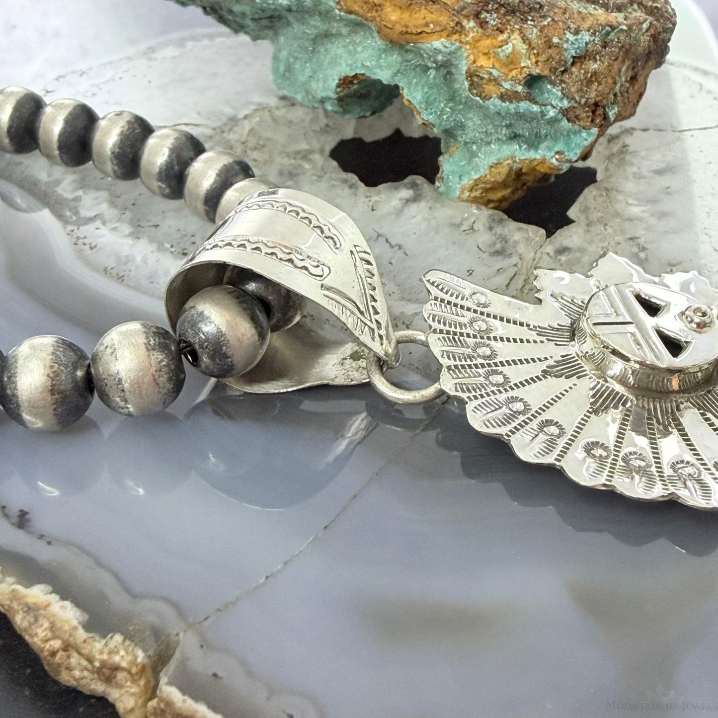 Alonzo Mariano Native American Sterling Silver Turquoise Unisex Kokopelli Kachina Dancer Pendant