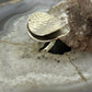 Sterling Silver Smooth & Hammered Stacked Round Ring For Women, Taxco Mexico